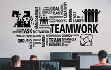Load image into Gallery viewer, Teamwork Office Wall Decal, Office Wall Decor Idea Business Worker Inspire Office Decoration Motivation Stickers Gift 079RS