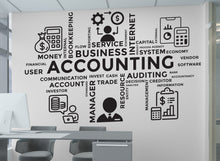 Load image into Gallery viewer, Accounting Wall Decor Office Wall Decal Idea Teamwork Business Worker Inspire Office Decoration Motivation Stickers Mural Unique Gift 054RS