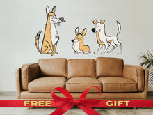 Load image into Gallery viewer, Nursery Wall Decals Kids Wall Decal for Kids for Kids Dog Stickers Pet Stickers Funny Stickers Personalized Dog Wall Decor Sticker Playroom