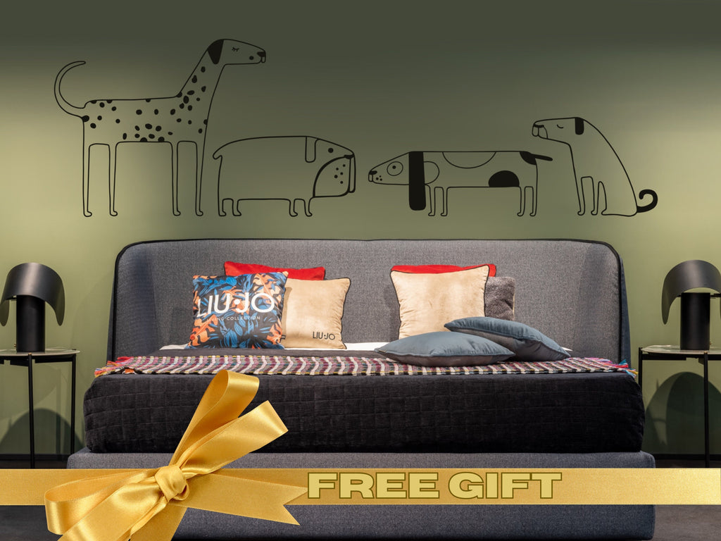 Sticker Grooming Salon Decor Wall Dog Cute Sticker Dalmatian for Fan Gift Beagle Sticker Vinyl Poster Pug for Furniture Decor Room Ideas