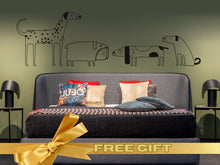 Load image into Gallery viewer, Sticker Grooming Salon Decor Wall Dog Cute Sticker Dalmatian for Fan Gift Beagle Sticker Vinyl Poster Pug for Furniture Decor Room Ideas