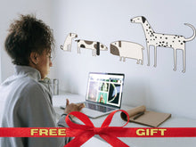 Load image into Gallery viewer, For Dog Mom Gift Sticker Dog Cute Wall Pug Decor Wall Decal Vinyl in Room Pet Decor Cute Beagle Wall Decal Puppies Office Decor Idea Gift