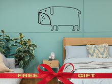 Load image into Gallery viewer, Cute Pug Wall Decal for Mom Dog Sticker Vinyl Wall Decal for Grooming Salon Decor Pet 3D Cute Pug Sticker Little Dog Room Decor Idea for Kid