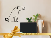 Load image into Gallery viewer, Dog Wall Art Sticker for Dog Fans Cute Sticker Wall Dog for Grooming Salon Sticker Dog Art Sticker Vinyl for Dog Mom Room Office Decor Idea