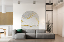 Load image into Gallery viewer, Boho Wall Decal, Bed Arch Sticker, Hedboard Wall Decal, Arch Wall Decal, Marble Wall Decal Sticker, Wall Decal, Super King Bed Arch 082RS