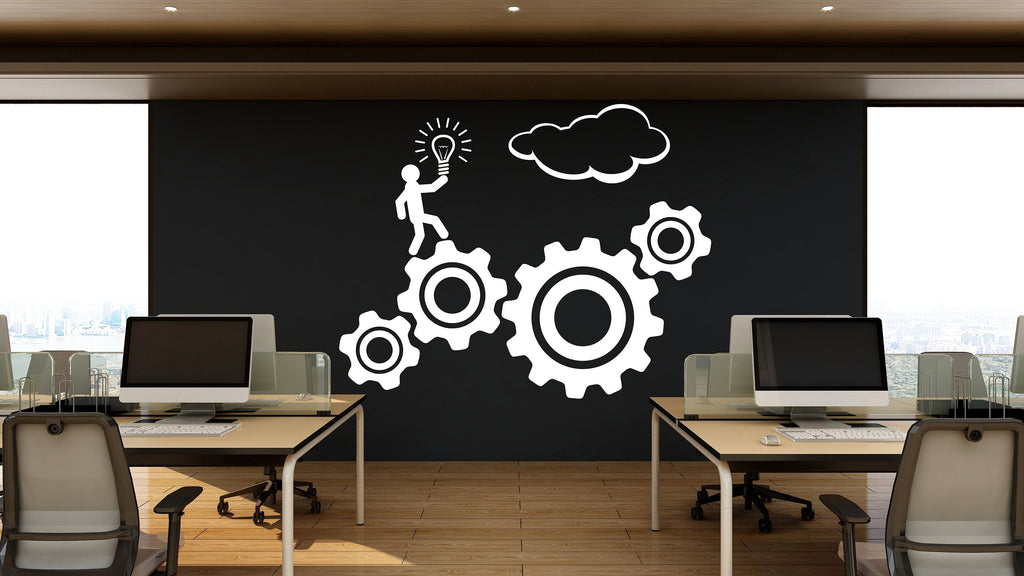 Office Wall Decor Office Wall Decal Idea Teamwork Business Success Inspire Office Decoration Motivation Stickers Mural Unique Gift 055RS
