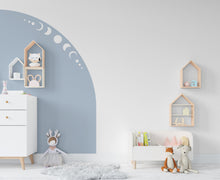 Load image into Gallery viewer, Boho Wall Decal Moon Phase, Nursery Boho Arch Decor, Bed Arch Sticker, Hedboard Wall Decal, Arch Wall Decal, Arch Wall Decal Sticker 118LU