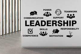 Leadership Wall Decor Customers Wall Decal Trust Leadership Innovation Office Exellence Teamwork Stickers Custom office Gift 088RS