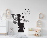 Girl Book wall decal Girl Reading Books Magic Wall Decal Vinyl Art Stickers for Interiors, Schools, Classrooms, Libraries, Bedrooms 092RS