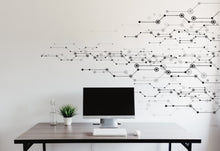 Load image into Gallery viewer, Circuit Board Wall Decal, Technology Vinyl Wall Art Decals, Company Name Decal, Office Decor, Business Wall Decal, Wall Art Office 155LU
