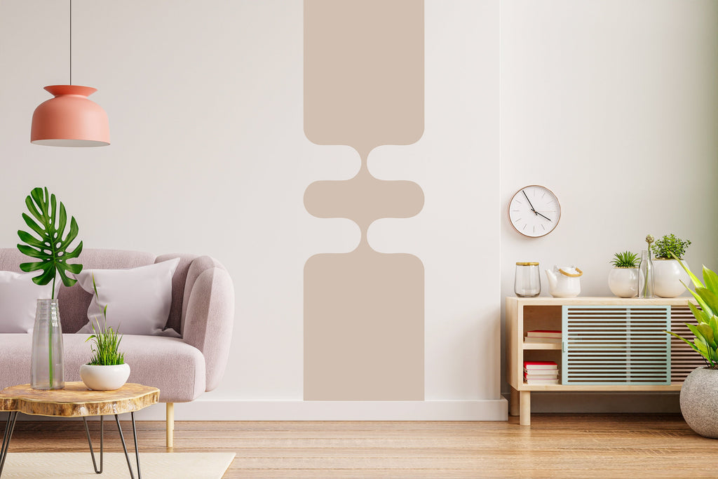 Mid Century Modern Abstract Wall Art Contemporary Boho Wall Decal, Hedboard Wall Decal, Bohemian Wall Decal, Arch Wall Decal Sticker 156LU