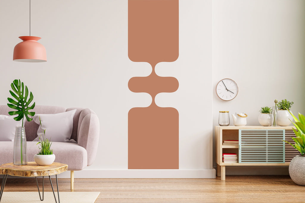 Mid Century Modern Abstract Wall Art Contemporary Boho Wall Decal, Hedboard Wall Decal, Bohemian Wall Decal, Arch Wall Decal Sticker 156LU