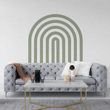 Load image into Gallery viewer, Rainbow Full Arch, Boho Wall Decal, Bed Arch Sticker, Hedboard Wall Decal, Arch Wall Decal, Mid Century Modern Boho Wall Decor 157LU