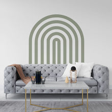 Load image into Gallery viewer, Rainbow Full Arch, Boho Wall Decal, Bed Arch Sticker, Hedboard Wall Decal, Arch Wall Decal, Mid Century Modern Boho Wall Decor 157LU