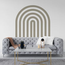 Load image into Gallery viewer, Rainbow Full Arch, Boho Wall Decal, Bed Arch Sticker, Hedboard Wall Decal, Arch Wall Decal, Mid Century Modern Boho Wall Decor 157LU