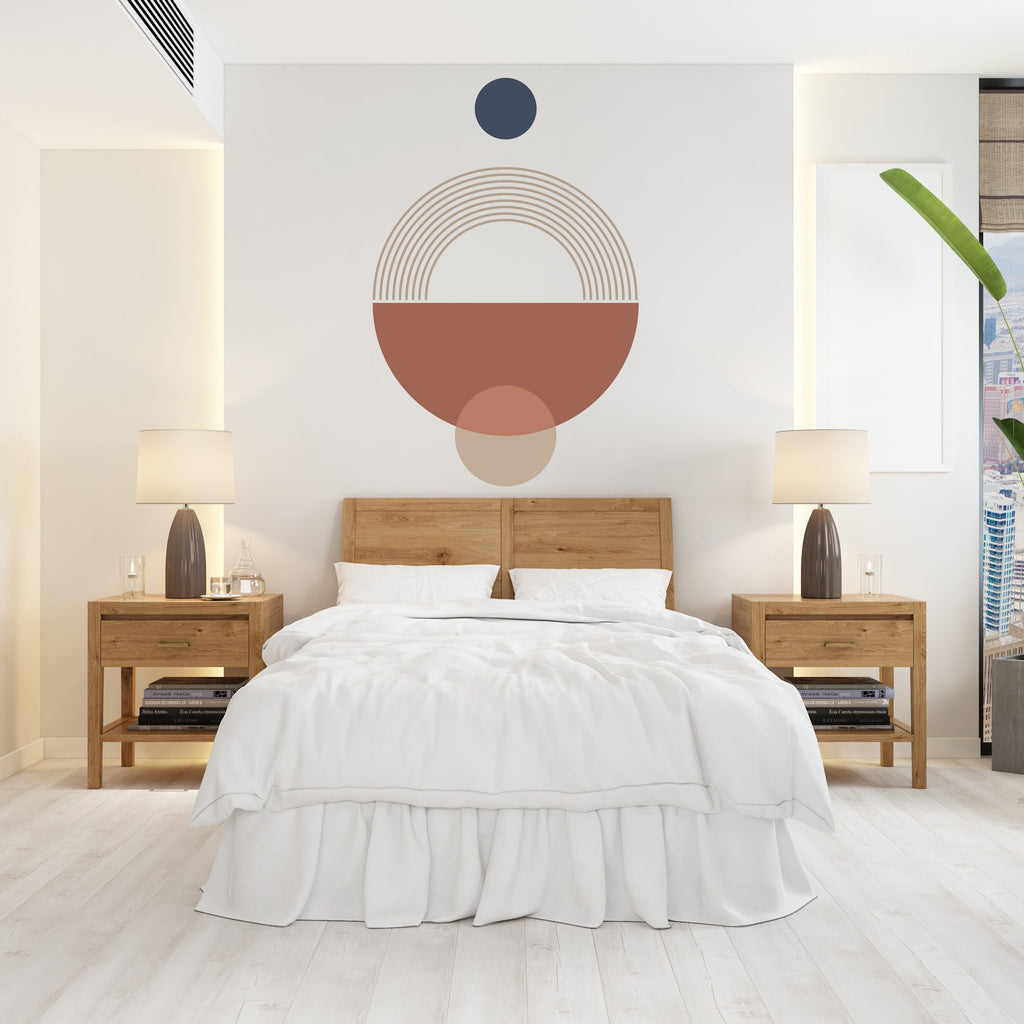 Mid Century Modern Wall Art Contemporary Boho Wall Decal, Hedboard Wall Decal, Arch Wall Decal, Arch Wall Decal Sticker, Abstract Art 124LU