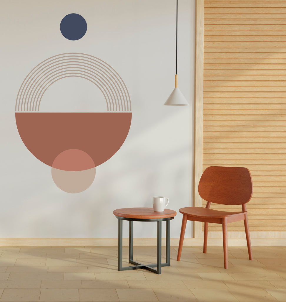 Mid Century Modern Wall Art Contemporary Boho Wall Decal, Hedboard Wall Decal, Arch Wall Decal, Arch Wall Decal Sticker, Abstract Art 124LU