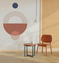 Load image into Gallery viewer, Mid Century Modern Wall Art Contemporary Boho Wall Decal, Hedboard Wall Decal, Arch Wall Decal, Arch Wall Decal Sticker, Abstract Art 124LU