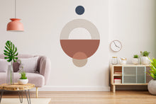 Load image into Gallery viewer, Mid Century Modern Wall Art Contemporary Boho Wall Decal, Hedboard Wall Decal, Arch Wall Decal, Arch Wall Decal Sticker, Abstract Art 124LU