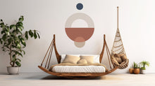 Load image into Gallery viewer, Mid Century Modern Wall Art Contemporary Boho Wall Decal, Hedboard Wall Decal, Arch Wall Decal, Arch Wall Decal Sticker, Abstract Art 124LU