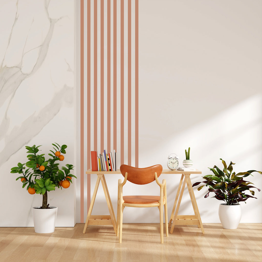 Lines Wall Decal, Thin Stripes Sticker, Boho Stripes Straight Stripes Sticker, Modern Wall Decal, Nursery Kids Room Decal, Home Decor 125LU