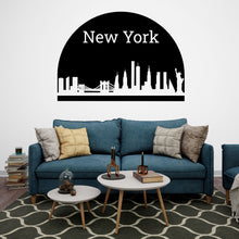 Load image into Gallery viewer, New York City Skyline Arch Wall Decal Sticker City New York Wall Decal Vinyl Sticker Home Decor Headboard Decal Living Room Office 161LU