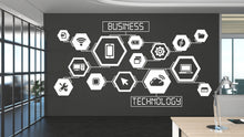 Load image into Gallery viewer, Business wall decal Technology Office Wall Decor Planning Management Inventory,Wall decal, Wall stickers, Wall decor, Wall Art 100RS