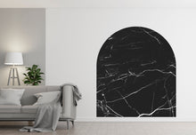 Load image into Gallery viewer, Boho Texture Marble Wall Decal, Bed Arch Sticker, Hedboard Wall Decal, Arch Wall Decal, Arch Wall Decal Sticker, Super King Bed Arch 166LU