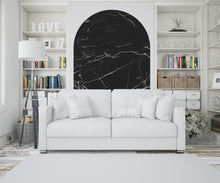 Load image into Gallery viewer, Boho Texture Marble Wall Decal, Bed Arch Sticker, Hedboard Wall Decal, Arch Wall Decal, Arch Wall Decal Sticker, Super King Bed Arch 166LU