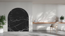 Load image into Gallery viewer, Boho Texture Marble Wall Decal, Bed Arch Sticker, Hedboard Wall Decal, Arch Wall Decal, Arch Wall Decal Sticker, Super King Bed Arch 166LU