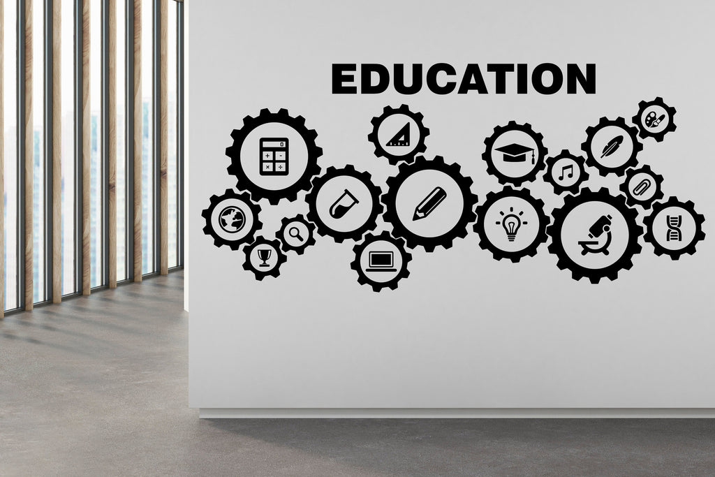 Education wall decal School Wall decal Stem Technology Office Wall Decor, Library Wall stickers, Classroom Wall decor, Wall Art 103RS