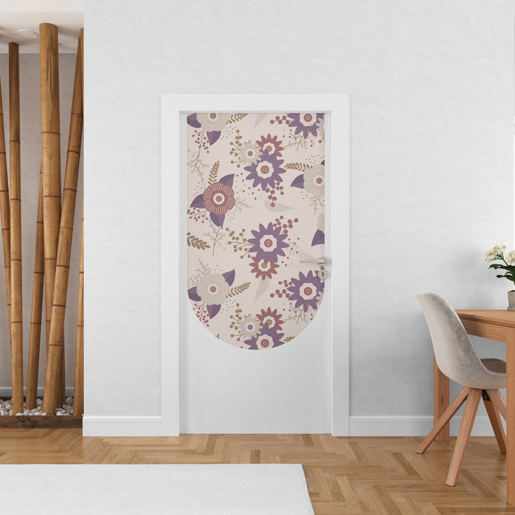 Boho Floral Wall Decal, Bed Arch Sticker, Hedboard Wall Decal, Arch Wall Decal, Door Boho Decor, Arch Wall vinyl, Super King Bed Arch 167LU