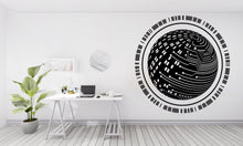 Load image into Gallery viewer, Circuit Board Wall Decal, Technology Vinyl Wall Art Decals, Computer Circuit Decor, Binary Code Software Science Wall Sticker Office 168LU