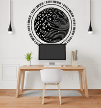 Load image into Gallery viewer, Circuit Board Wall Decal, Technology Vinyl Wall Art Decals, Computer Circuit Decor, Binary Code Software Science Wall Sticker Office 168LU
