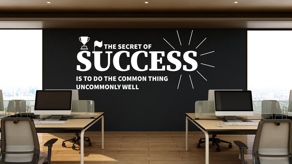 Success Wall Decor Office Wall Decal Idea Teamwork Business Worker Inspire Office Decoration Motivation Stickers Mural Unique Gift 106RS