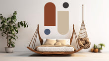 Load image into Gallery viewer, Boho Wall Decal, Bed Arch Sticker, Hedboard Wall Decal, Arch Wall Decal, Arch Wall Decal Sticker, Wall Decal, Super King Bed Arch 132LU