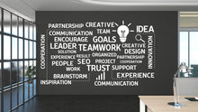 Load image into Gallery viewer, Teamwork Wall Decor Office Wall Decal Creative Team Idea Teamwork Business Worker Inspire Office Decoration Motivation Stickers Mural 140LU