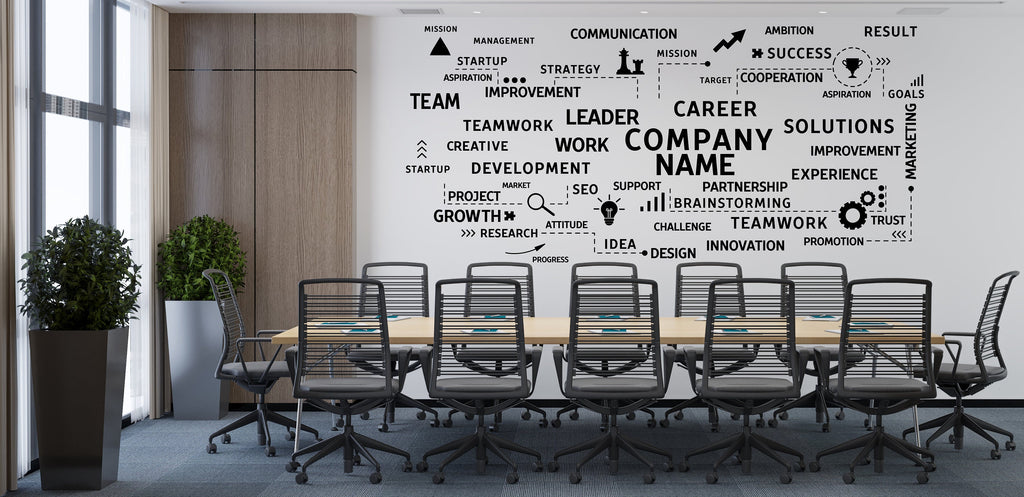 Company Name Wall Decal Teamwork Wall Decor Office Wall Decal Idea Teamwork Business Worker Inspire Office Decor Motivation Stickers 141LU