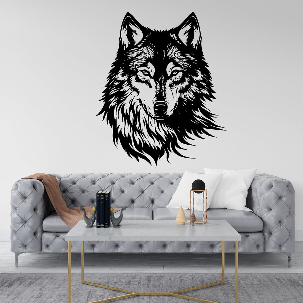 Wolf Wall Decal, Wolf Wall Art, Wolf Room Wall Decor Wolf Room Wall Sticker Wolf Wall Decor Animals Stickers 108RS