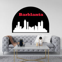 Load image into Gallery viewer, Barklanta City Skyline Arch Wall Decal Sticker City Barklanta Wall Decal Vinyl Sticker Home Decor Headboard Decal Living Room Office 110RS