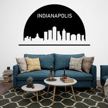 Load image into Gallery viewer, Indianapolis City Skyline Arch Wall Decal Indianapolis Indiana Decal Vinyl Sticker Home Decor Headboard Decal Living Room Office 179LU