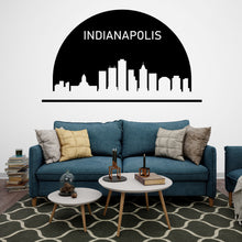 Load image into Gallery viewer, Indianapolis City Skyline Arch Wall Decal Indianapolis Indiana Decal Vinyl Sticker Home Decor Headboard Decal Living Room Office 179LU
