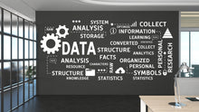 Load image into Gallery viewer, Data Analytics Wall Decor Office Wall Decal Idea Teamwork Business Worker Inspire Office Decoration Information Stickers Mural Gift 182LU