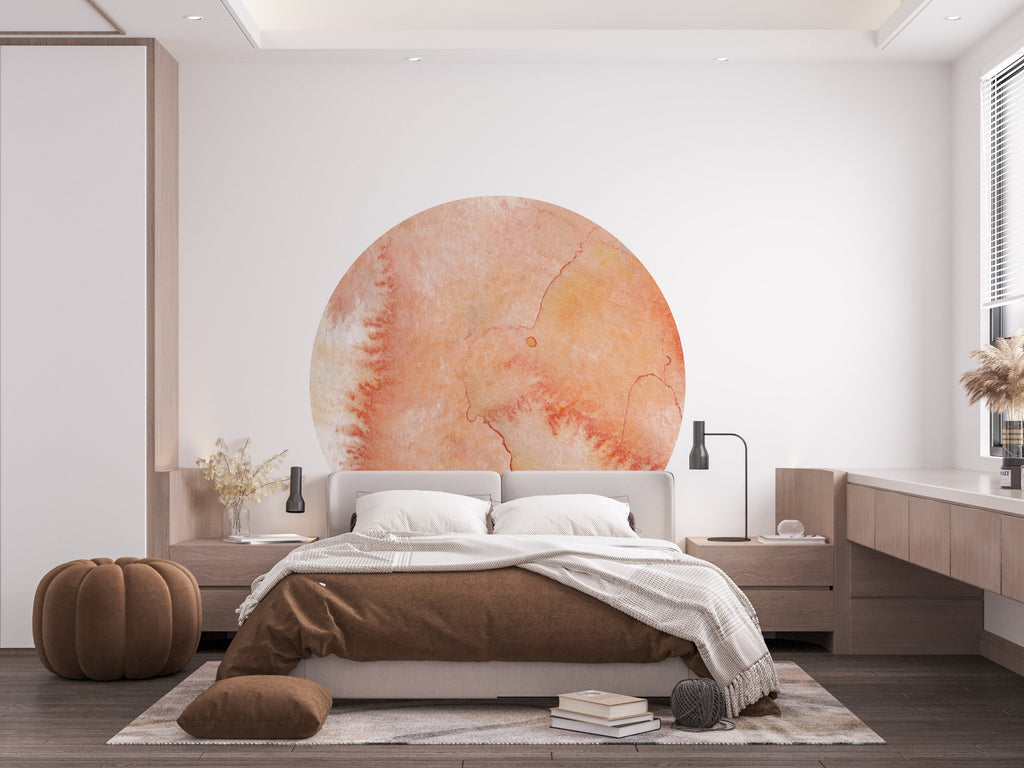 Boho Wall Decal, Bed Circle Sticker, Hedboard Wall Decal, Circle Wall Decal, Circle Wall Decal Sticker, Wall Decal Super King Bed Arch 085RS