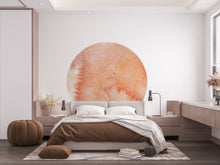 Load image into Gallery viewer, Boho Wall Decal, Bed Circle Sticker, Hedboard Wall Decal, Circle Wall Decal, Circle Wall Decal Sticker, Wall Decal Super King Bed Arch 085RS