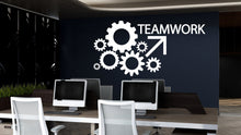 Load image into Gallery viewer, Teamwork Wall Decor Office Wall Decal Gear Idea Teamwork Business Inspire Office Decoration Motivation Stickers Mural Unique Gift 147LU