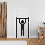 Bathroom Man Sign Decal, Bathroom Door Decal, Bathroom Door Sign, Bathroom Wall Decal, Vinyl Bathroom Door Sticker, Bathroom Signst 090RS