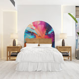 Colorful Wall Decal, Bed Arch Sticker, Hedboard Wall Decal, Arch Wall Decal, Arch Wall Decal Sticker, Wall Decal, Super King Bed Arch 093RS