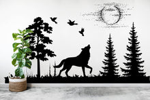 Load image into Gallery viewer, Wolf Wall Decal Animal Nature Wolf Dog Animals anime wall decal Wolf Wall Tattoo Wolf Wolves Wall Decals 118RS