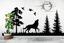 Load image into Gallery viewer, Wolf Wall Decal Animal Nature Wolf Dog Animals anime wall decal Wolf Wall Tattoo Wolf Wolves Wall Decals 118RS